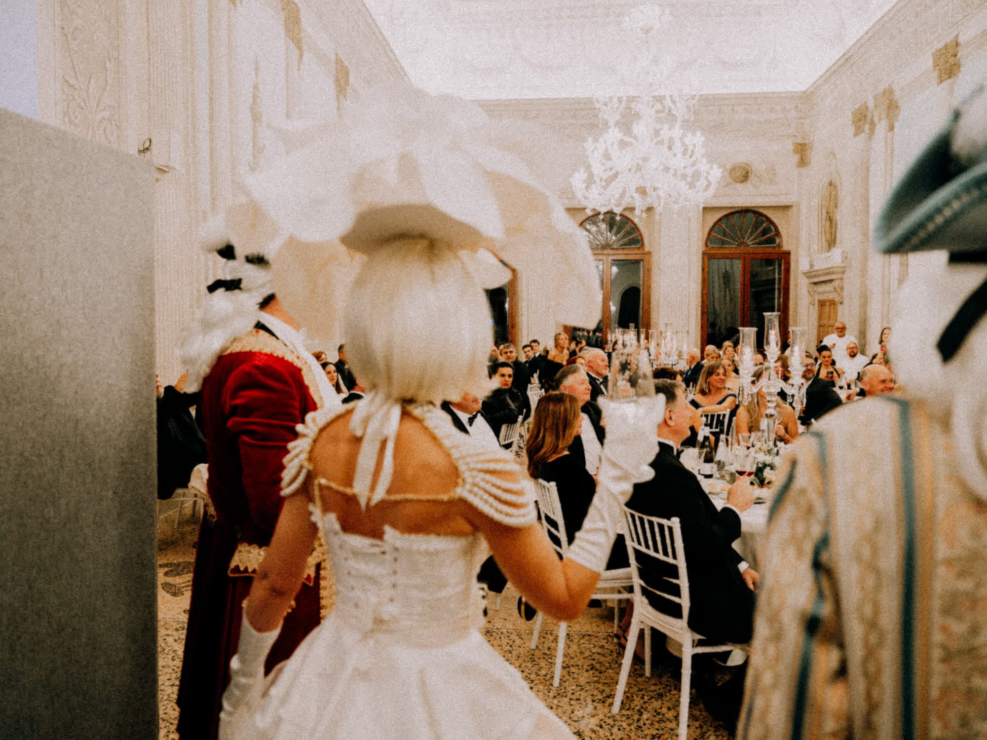 Il salone delle feste di Bellamore 1623 durante il Venetian Gala